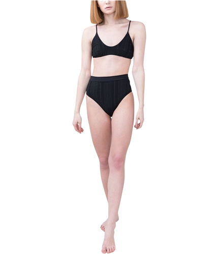 Tavik Womens Pernille High Waist Bikini Swim Bottom black XS