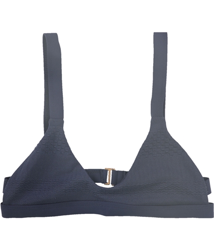 Tavik Womens Coco Textured Bikini Swim Top blue XS