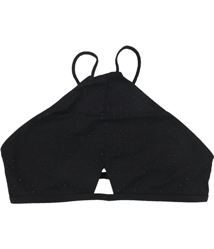 Tavik Womens Rylan Beaded Halter Swim Top black XS