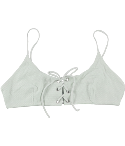 Tavik Womens Reign Tie Front Bikini Swim Top ltblue L