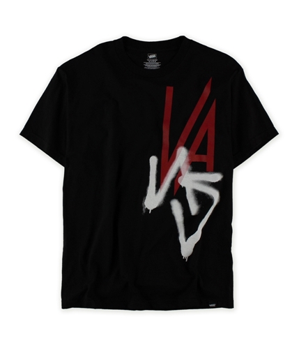 Vans Mens Graffiti Logo Graphic T-Shirt black L