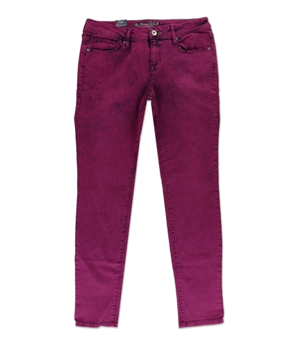 Bullhead Denim Co. Womens Skinniest Denim Straight Leg Jeans purple 3x29
