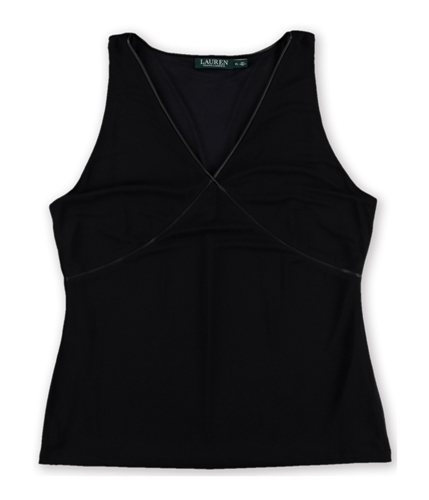Ralph Lauren Womens Jersey Pullover Blouse black XL