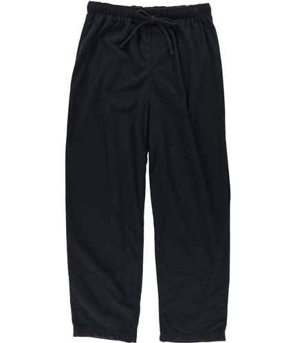 Club Room Mens Solid Faux-Fleece Pajama Lounge Pants black M/29