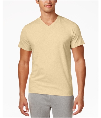 Alfani Mens Solid Basic T-Shirt lemoncurd L