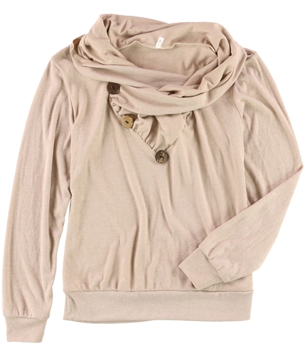Tags Weekly Womens Shawl Collar Pullover Sweater beige S