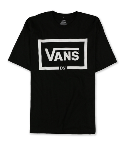 Vans Mens LXVI Logo Graphic T-Shirt black XL