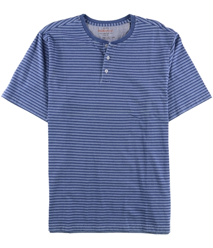 Weatherproof Mens Vintage Texture Henley Shirt blue S