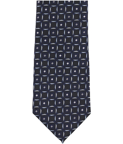 Perry Ellis Mens Geometric Self-tied Necktie blue One Size