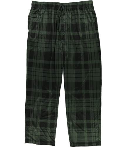 Weatherproof Mens Plaid Pajama Lounge Pants greenblack 2XL/32