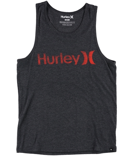 Hurley Mens Classic Fade Logo Graphic T-Shirt grey S