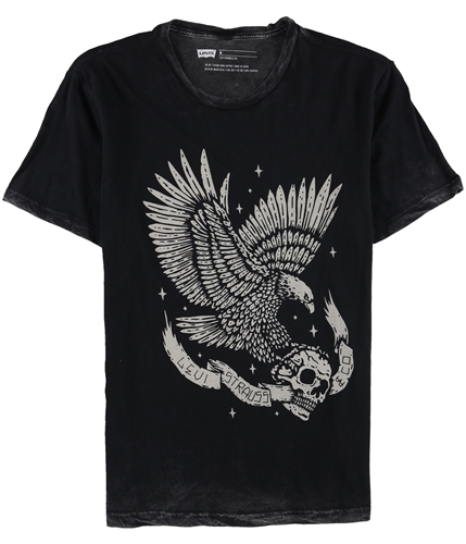 Levi's Mens Eagle Skull Graphic T-Shirt black M