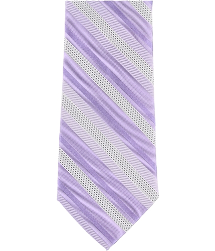 Calvin Klein Mens Woven Stripe Self-tied Necktie purple One Size