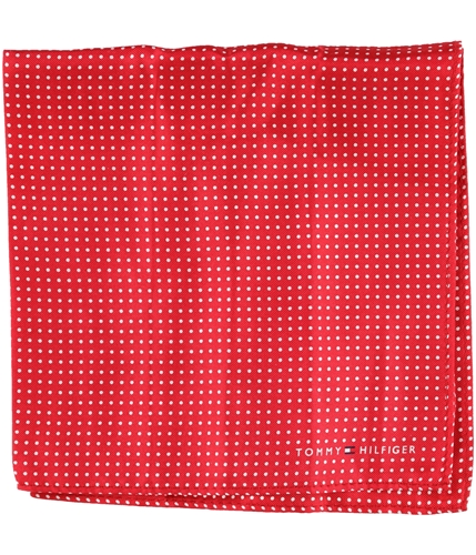 Tommy Hilfiger Mens Polka Dot Pocket Square red One Size