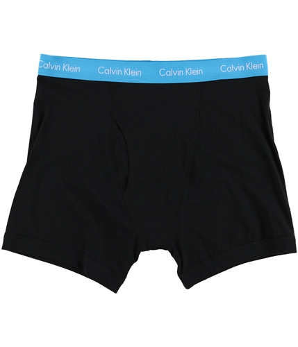 Calvin Klein Mens Contrast Stretch Underwear Boxer Briefs blackblue XL