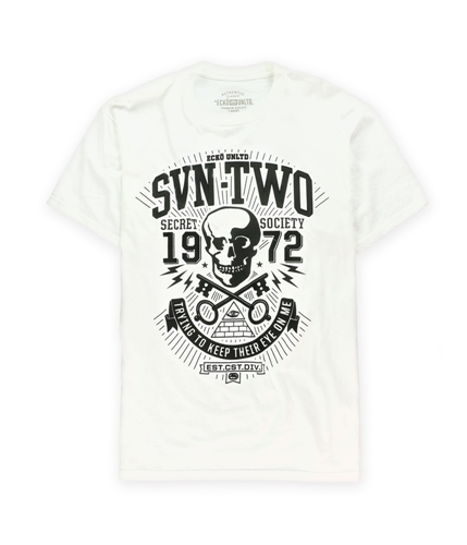 Ecko Unltd. Mens Secret Society Graphic T-Shirt white S