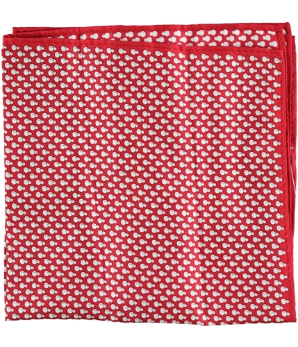 Tommy Hilfiger Mens Snowman Pocket Square red One Size