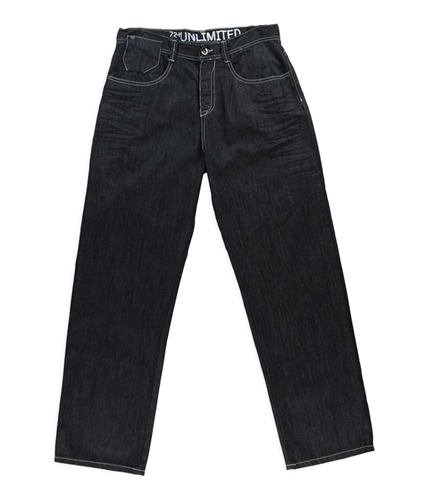 Ecko Unltd. Mens 72+ Unlimited Loose Fit Jeans indigo 32x32