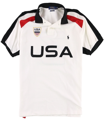 Ralph Lauren Mens USA Rugby Polo Shirt multi XL