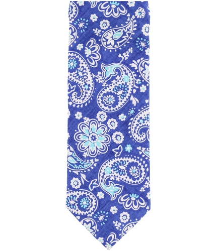 Tallia Mens Paisley Self-tied Necktie blue One Size