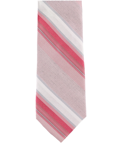 Calvin Klein Mens Stripe Self-tied Necktie pink One Size
