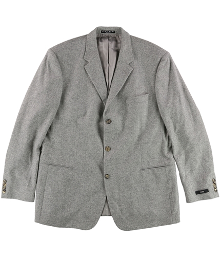 Hugo Boss Mens Windowpane Three Button Blazer Jacket grey 48