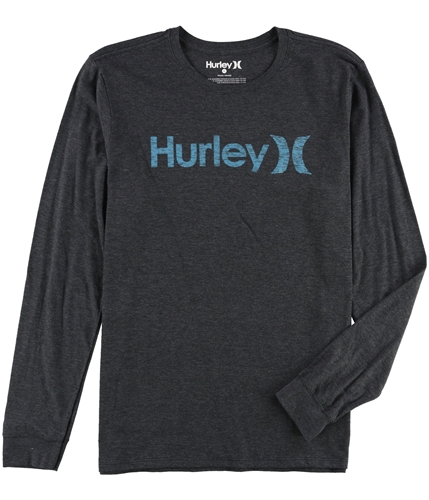 Hurley Mens Logo Graphic T-Shirt grey L