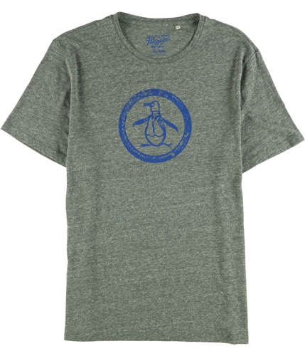 Penguin Mens Logo Graphic T-Shirt grey XL