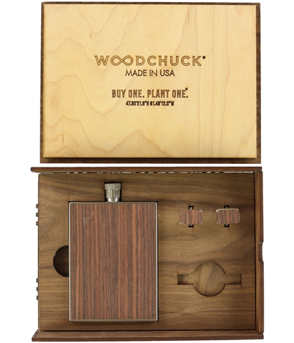 Woodchuck Unisex 2-Piece Drinking Flask brown No Size