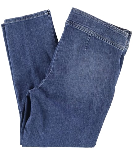 Ralph Lauren Womens Side zipper fly Cropped Jeans blue 10x24