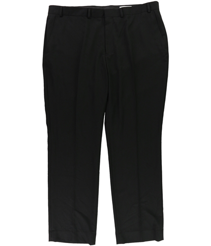 Kenneth Cole Mens Solid Dress Pants Slacks black 42x30