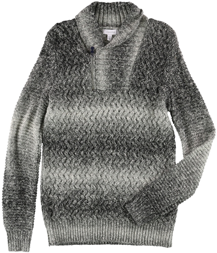 Calvin Klein Mens Heather Shawl Sweater grey M
