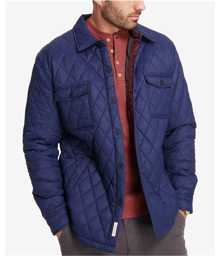 Weatherproof Mens Quilted Puffer Jacket blue L