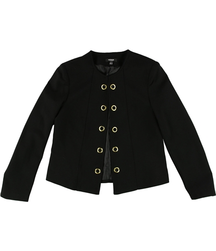 Premise Studio Womens Grommet Blazer Jacket black 4