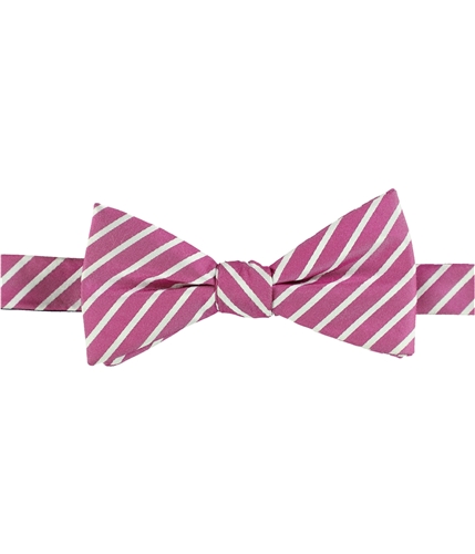 Countess Mara Mens Stripes Self-tied Bow Tie pink One Size
