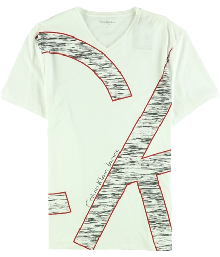 Calvin Klein Mens Space Graphic T-Shirt white L