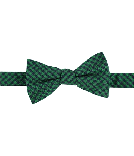 Tommy Hilfiger Mens Ginham Self-tied Bow Tie green One Size