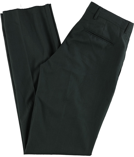 Tommy Hilfiger Mens Windowpane Dress Pants Slacks navy 34/Unfinished