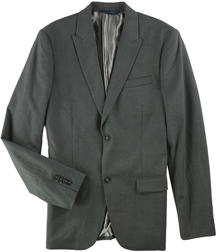 Perry Ellis Mens Slim Fit Two Button Blazer Jacket grey 40