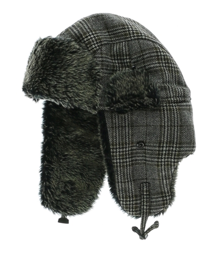 American Rag Mens Tweed Fur Trapper Hat tweed M/L
