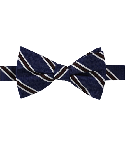 Tommy Hilfiger Mens Stripe Self-tied Bow Tie navymaroon One Size