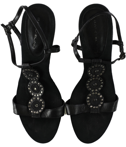 Bandolino Womens Studded T-Strap Heels black 11