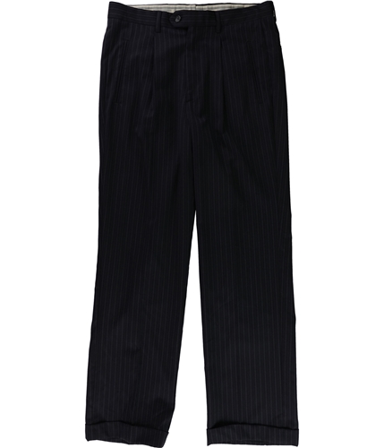 Ralph Lauren Mens Stripe Dress Pants Slacks navy 32x29