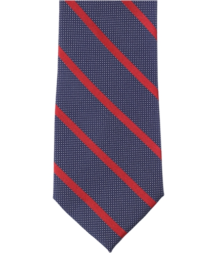 Nautica Mens Striped Micro Dot Self-tied Necktie navyred Classic