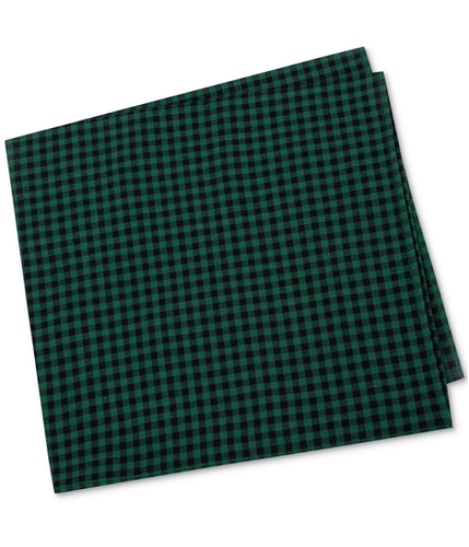 Tommy Bahama Mens Gingham Pocket Square green One Size
