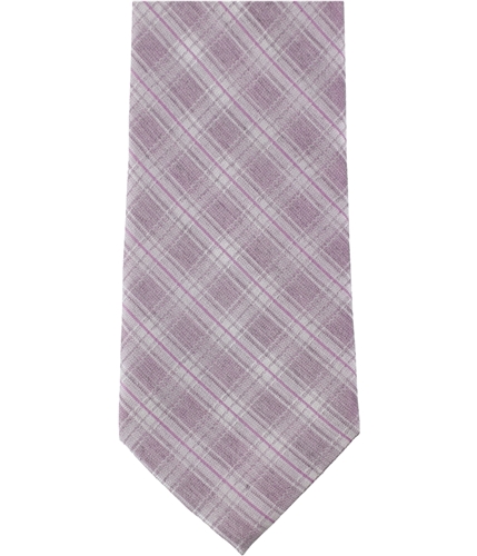 Calvin Klein Mens Plaid Self-tied Necktie purple One Size