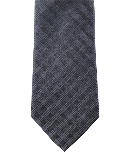 Kenneth Cole Mens Solid & Textured Self-tied Necktie darkgray One Size