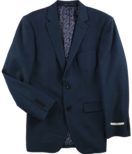 Perry Ellis Mens Portfolio One Button Blazer Jacket teal 40