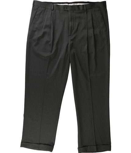 Perry Ellis Mens Solid Dress Pants Slacks gray 40x30