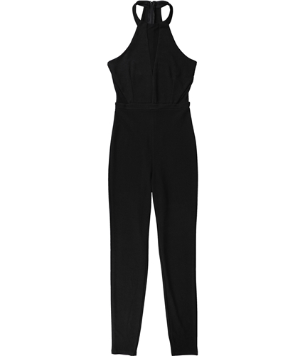 Ralph Lauren Womens Mesh Inserts Jumpsuit black S